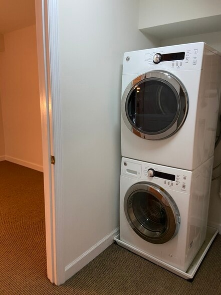 In unit Washer and Dryer located in a large walk-in closet - 2935 N Charles St