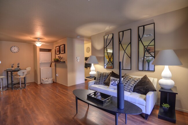 Living Room and Dining Room - Arborelle Apartments