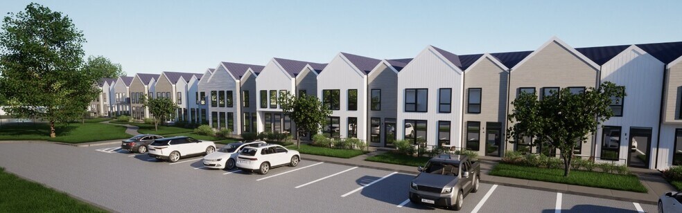 Rendering of the exteriors of our new townhomes - Westwood Meadows