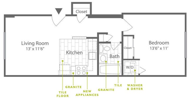 Floorplan - Rock Hill Apartments