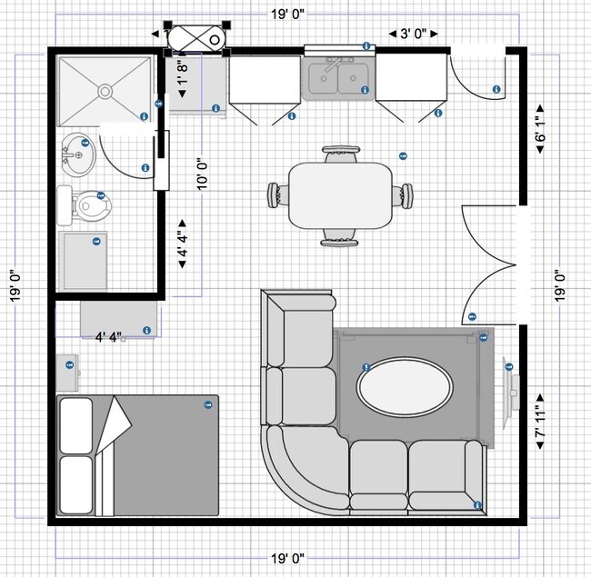 Possible layout - 533 N Mission Dr