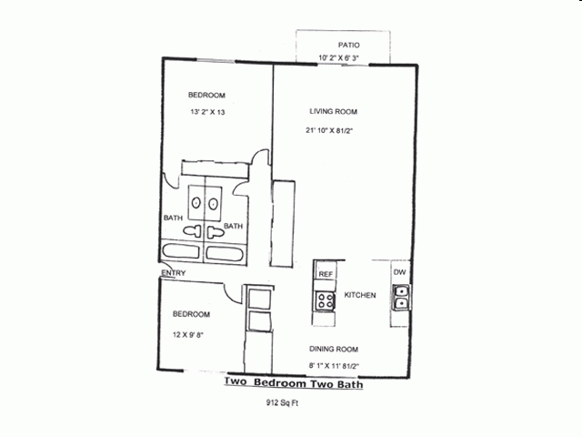 2BR/2BA - Villa d'Shirl-Lee Apartments