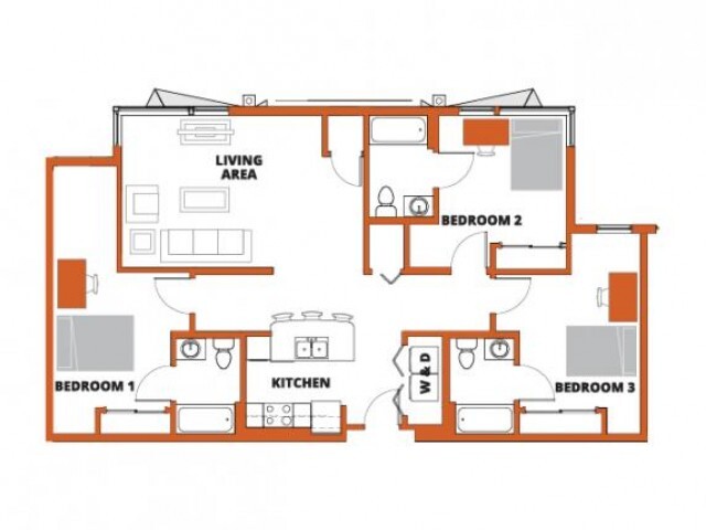 Floorplan - Campus Walk One