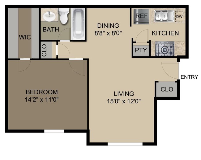 Floorplan - Briar Cove Apartments