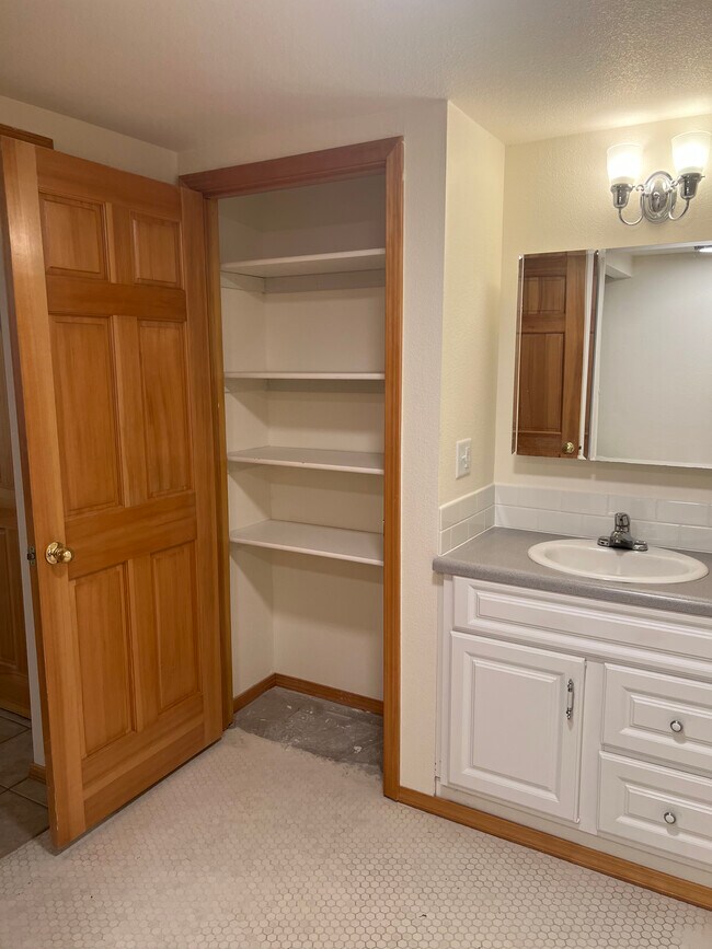 Linen closet inside bathroom area - 2171 NE Multnomah St