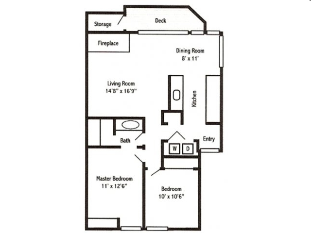 2BR/1BA - Sorrento Bluff