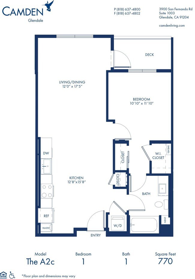 Floorplan - Camden Glendale