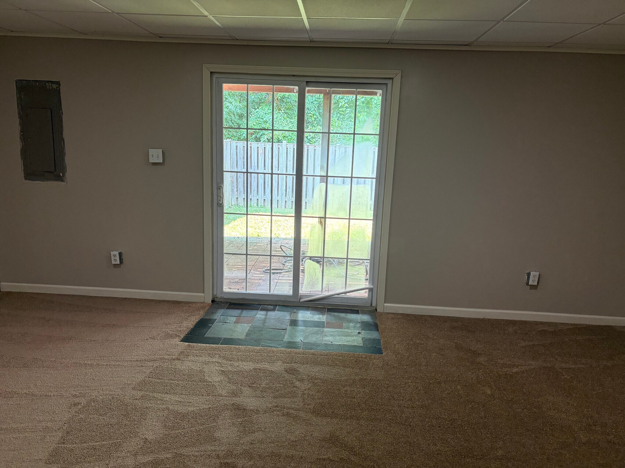 Patio off furnished basement - 7722 Wolford Way