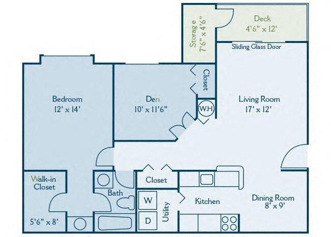 Floorplan - Kingscrest Apartments