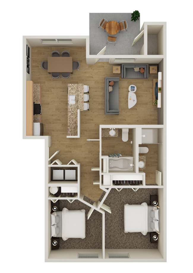 RHR_2x2 Unit A- 952 SF_Floorplan.jpg - Reserve at Hunters Ridge