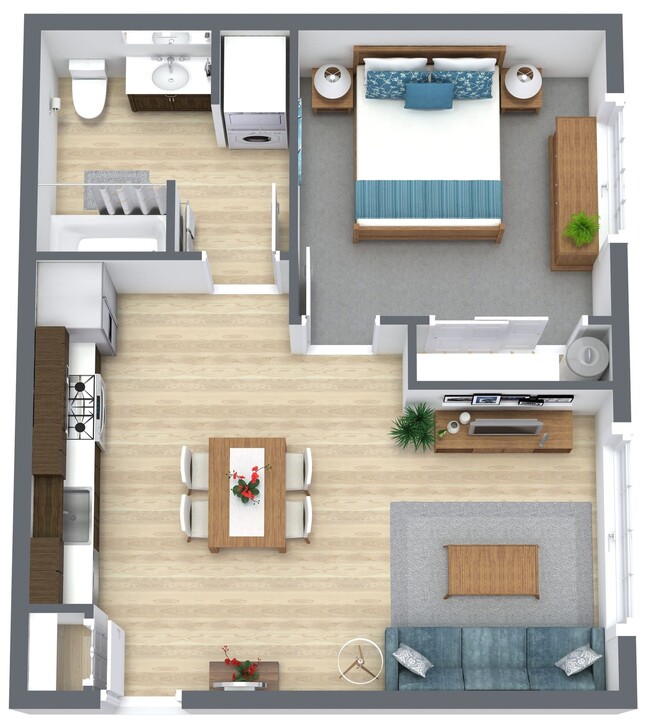 Floorplan - Market Village Apartments