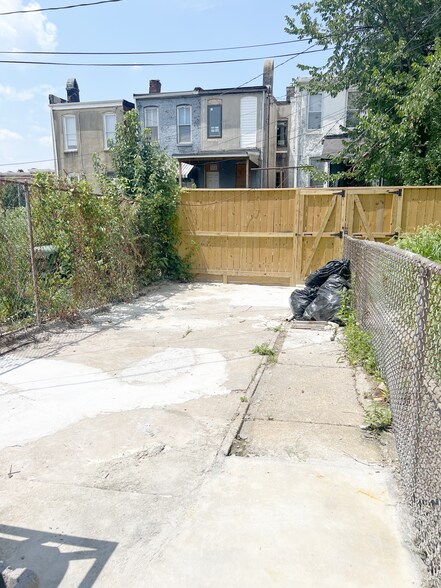 back yard - 1806 Appleton St