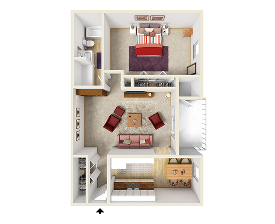 Floorplan - Laurel Ridge Apartments