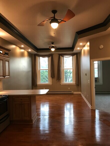 Main room overlooking Main St - 57 S Main Street Apt 3