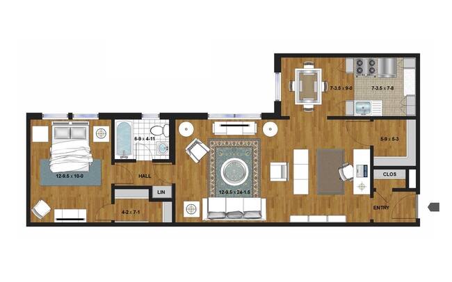Floorplan - Summit Hill Apartments