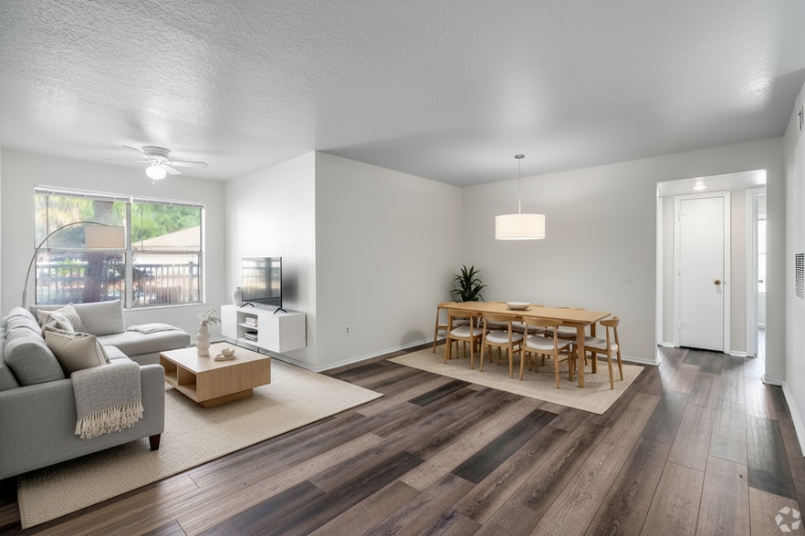 Staged Unit- Living Dinning Room - Tierra Vista RFK LLC