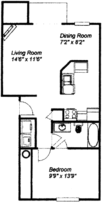 1BR/1BA - Benson Estates Apartments