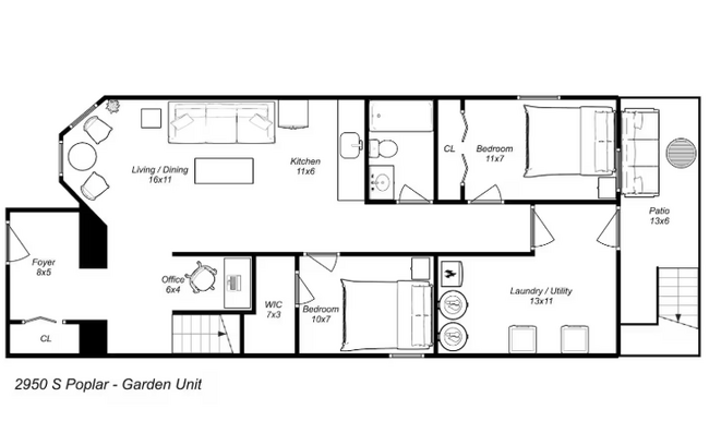 Property Layout - 2950 S Poplar Ave