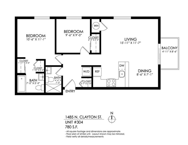 Floorplan - 1485 Clayton