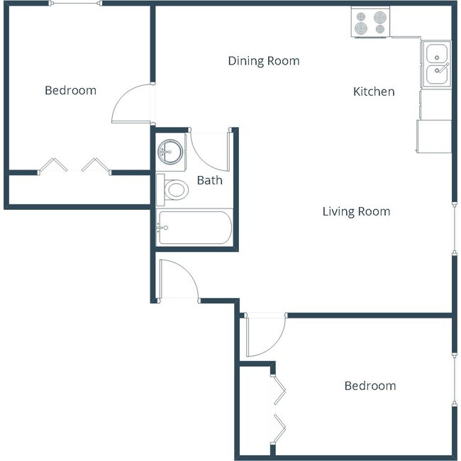 Floorplan - Amberwood Court Apartment Community