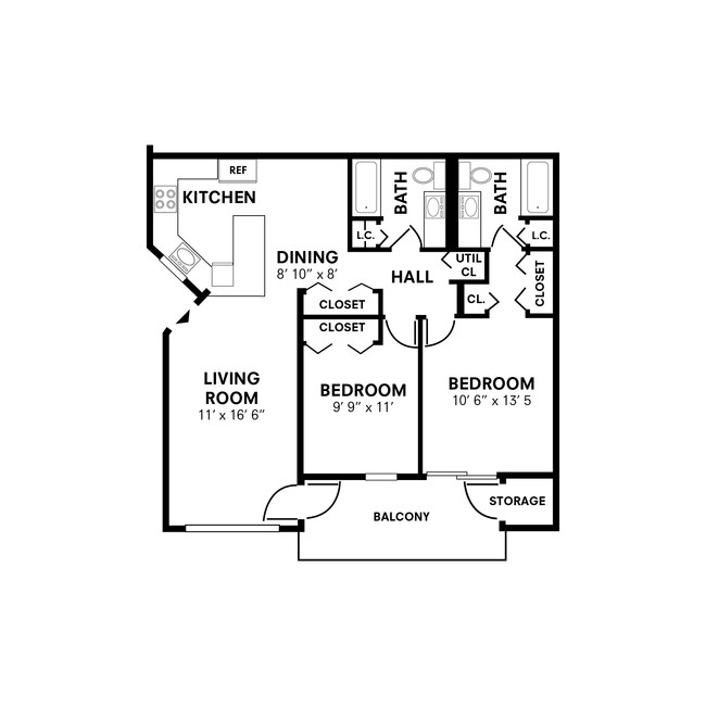 Floorplan - Seagrass Cove Apartment Homes