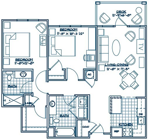 The Kent | 2 Bed / 2 Bath - The Lodge at BridgeMill