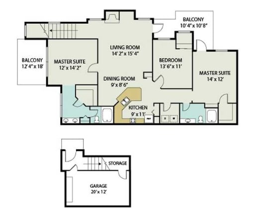 Floorplan - Inverness Apartments