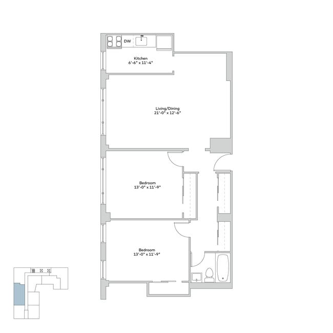 Floorplan - 5550 S Dorchester