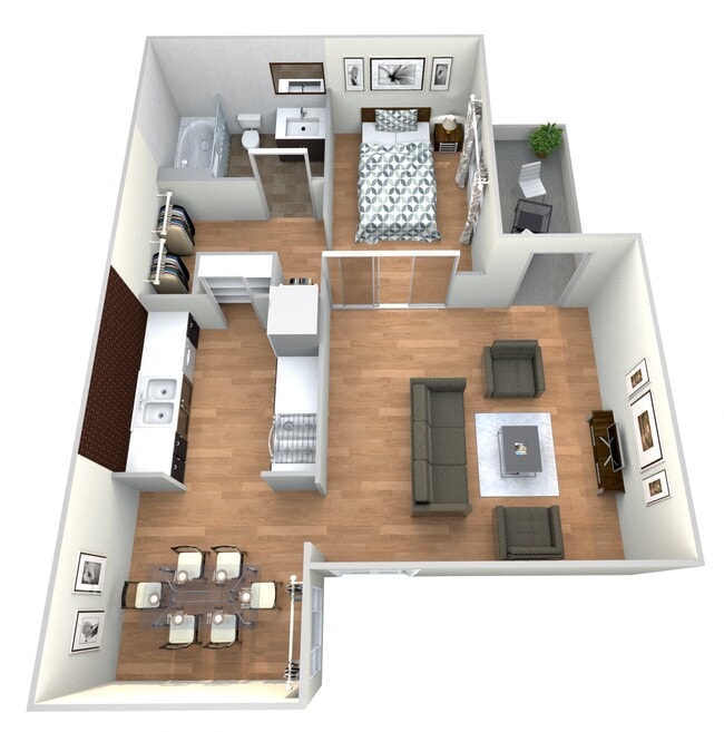 Floorplan - STATION 121 at Town Center Apartments