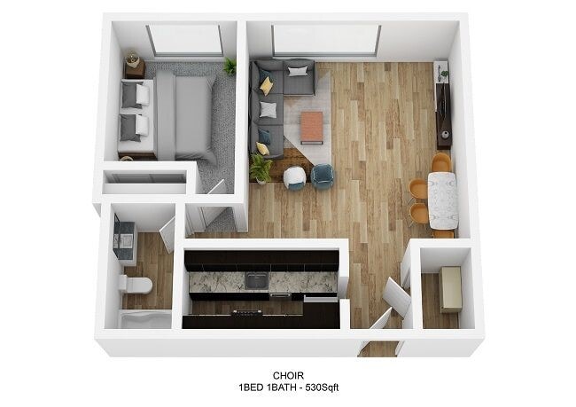 Floorplan - Schoolhouse Flats Apartments