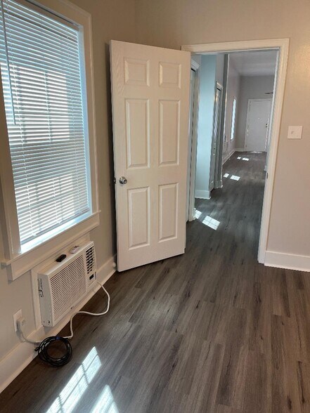 Bedroom looking at hall - 739 Valence St