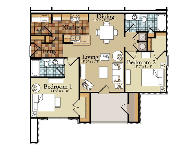 2br/2ba - Berkley Spring