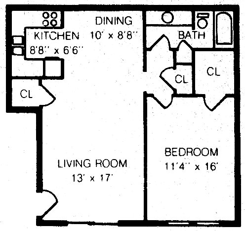 1BR/1BA - Regency Square Apartments