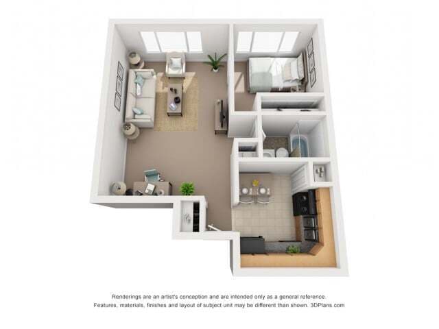 1 Bed 1 Bath - Sherwood Towers Apartments