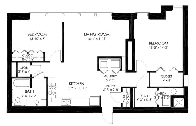 Floorplan - Grant Terrace Apartments