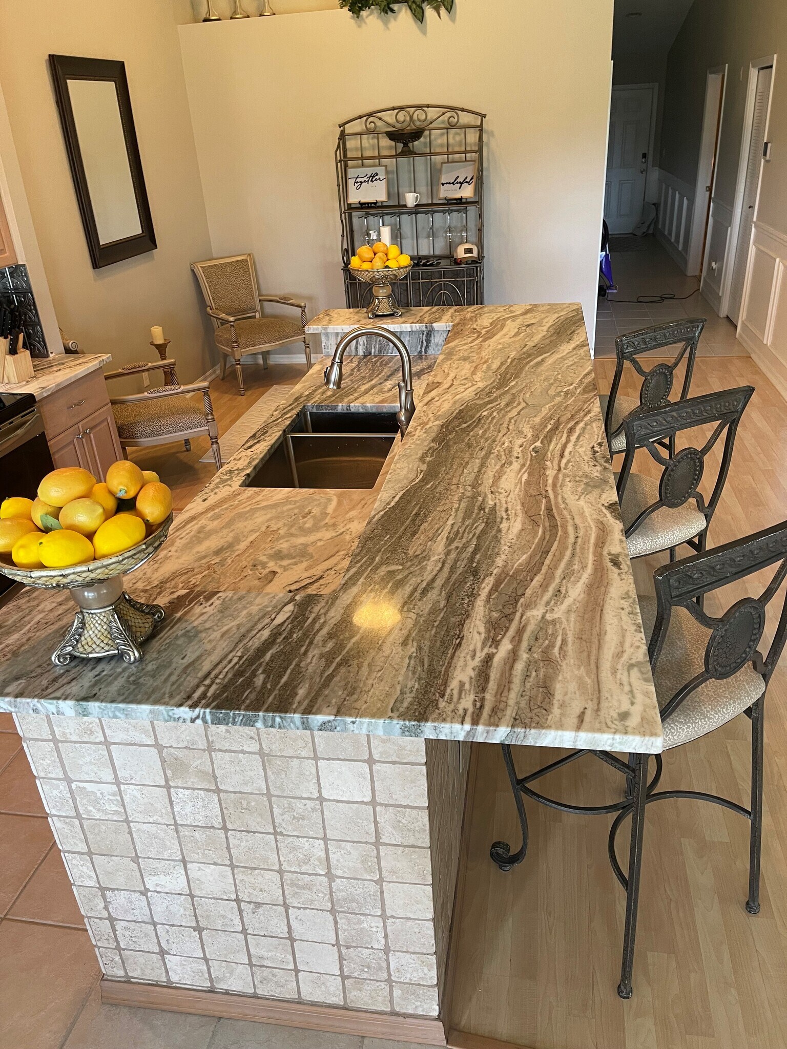 Kitchen with Hall View - 21361 Lancaster Run
