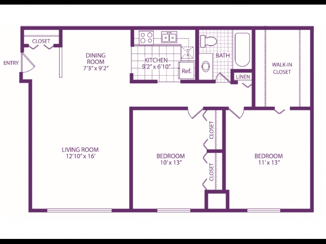 2BR/1BA - Midtown Square Apartments