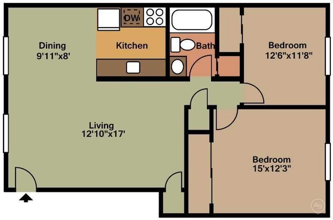 Floorplan - Madison Court Apartments