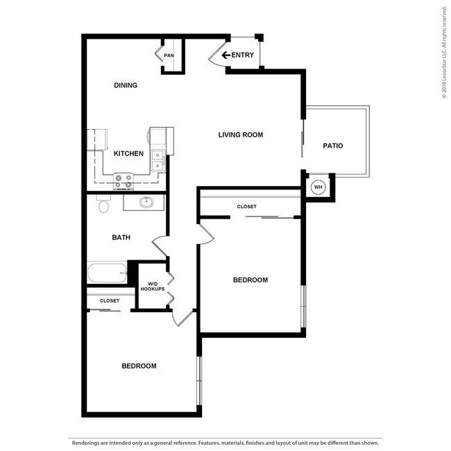 Floorplan - Westberry Square Apartments