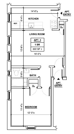 Floorplan - LaMonte Apartments