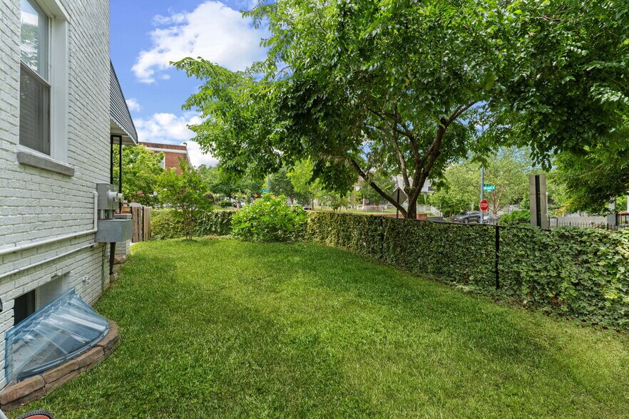 View of yard from parking area - 2339 3rd St NE
