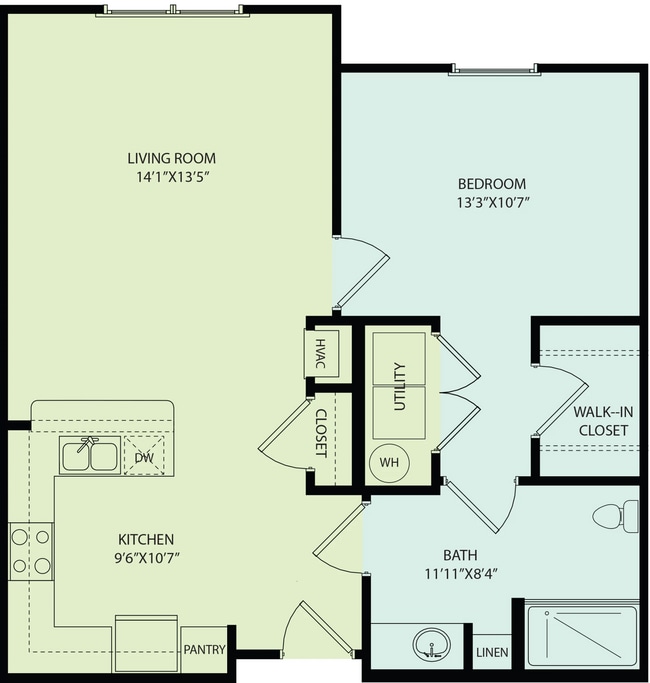 Floorplan - Brighton Pointe Senior Apartments