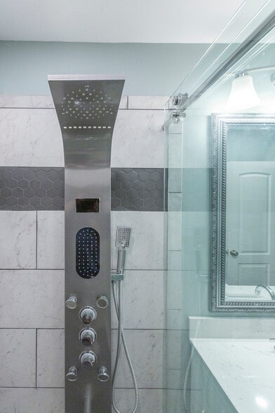 Newly updated shower - 3000 Golden Rd