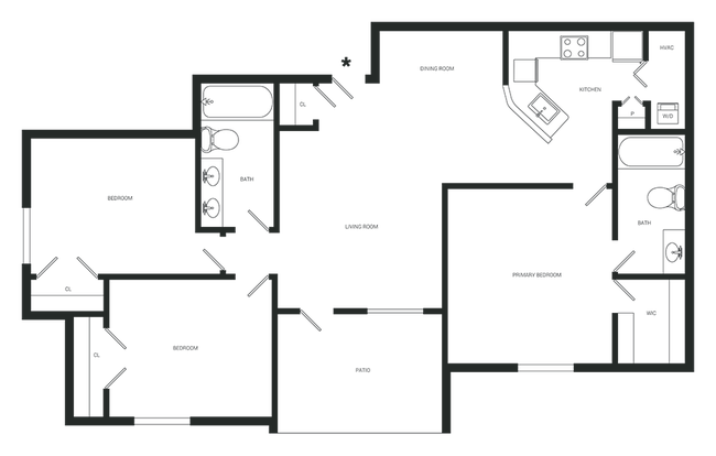 Floorplan - Trinity Oaks Apartment Homes