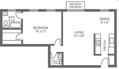 1BR/1.5BA - Green Valley Manor