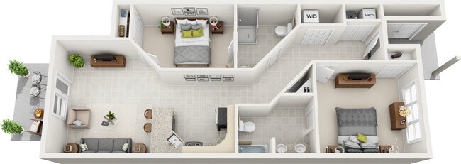 Floorplan - The Apartments at Carriage Pines