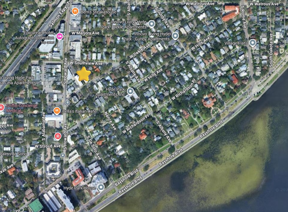 Map - 2117 W Dekle Ave