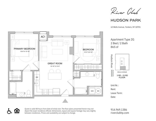 Floorplan - River Club at Hudson Park