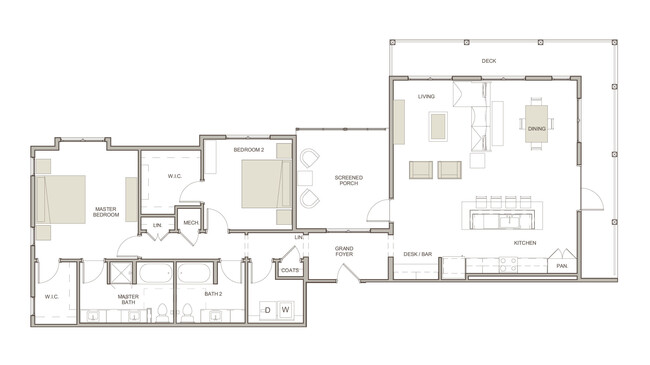 WaterWalk at Shelter Cove Towne Centre - B4 - 2 Beds - 2 Baths - 1615 Sq. ft. - WaterWalk at Shelter Cove Towne Centre