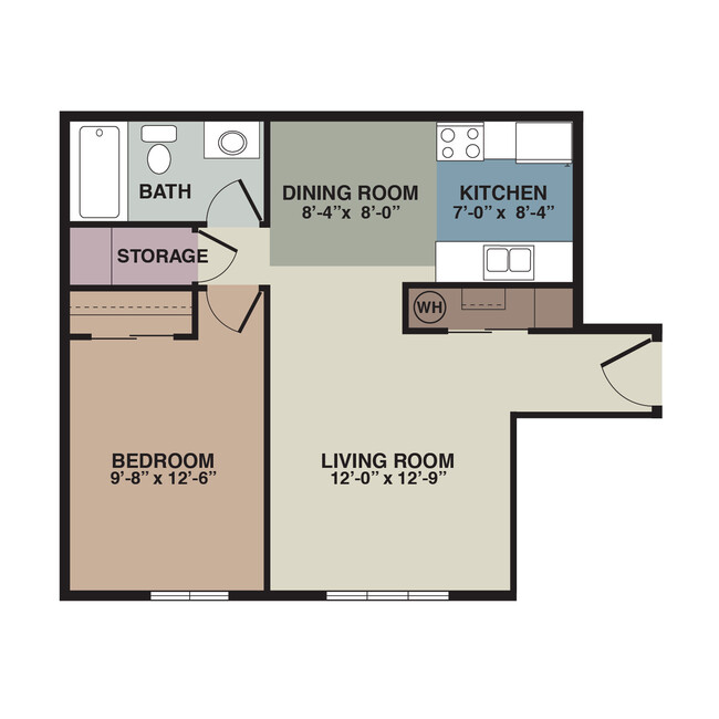 Floorplan - Ashland Apartments